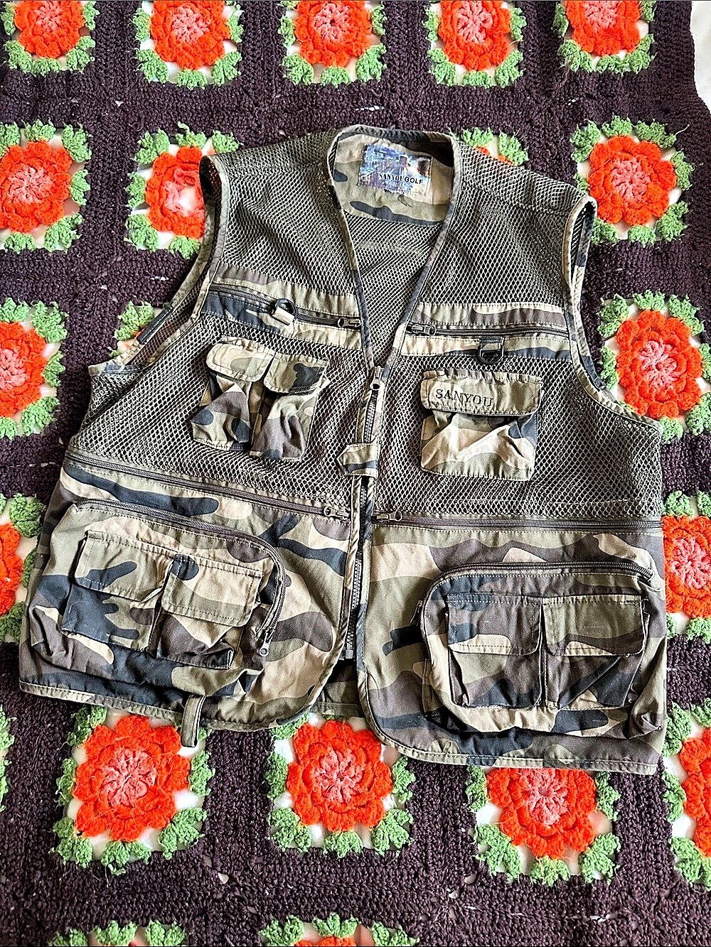 Sanyo Golf Collection vest Camo Utility Golf